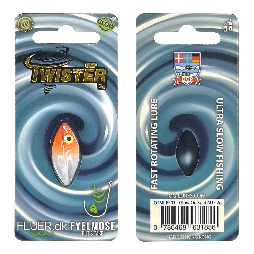 OGP Twister 2g FLUER.DK CUSTOM FARVER