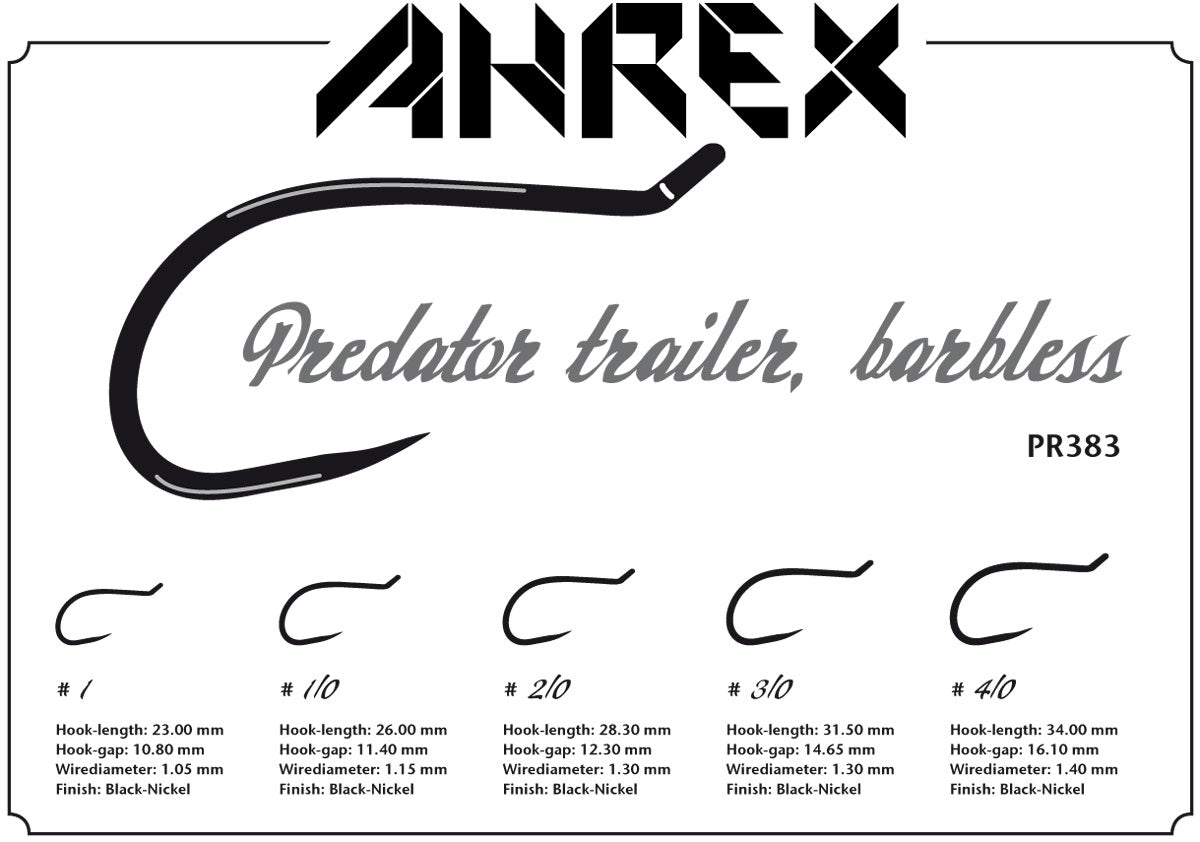 Ahrex PR383 - Trailer Hook, barbless