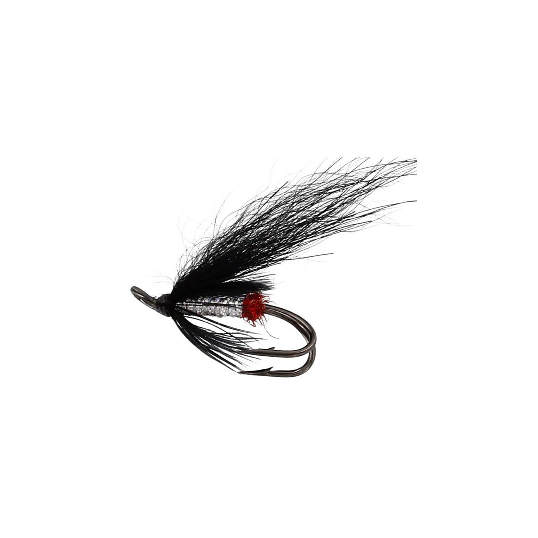 Unique Flies Black n Silver Double #6 2-Pack