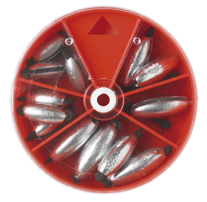 Kinetic Rubber Zink Sinkers Assorterede 131g