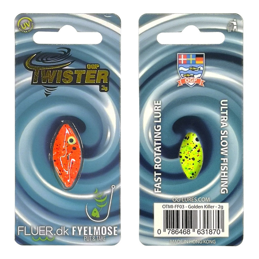 OGP Twister 2g FLUER.DK CUSTOM FARVER