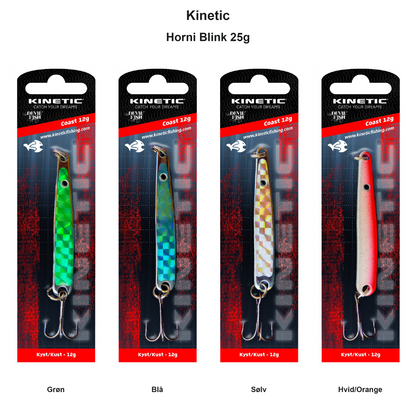 Farveoversigt – Kinetic Horni Blink 25g