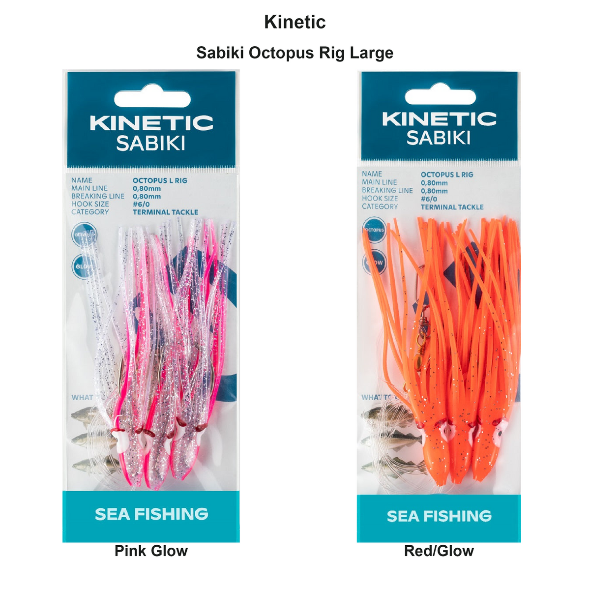 Farveoversigt – Kinetic Sabiki Octopus Rig Large