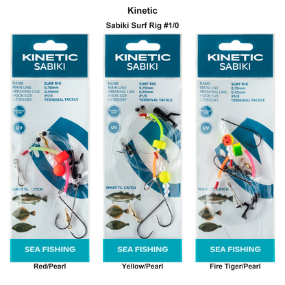 Farveoversigt – Kinetic Sabiki Surf Rig #1/0