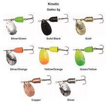 Farveoversigt – Kinetic Gekko 8g
