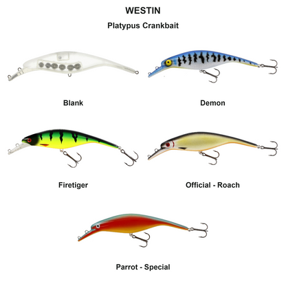 Farveoversigt – Platypus Crankbait