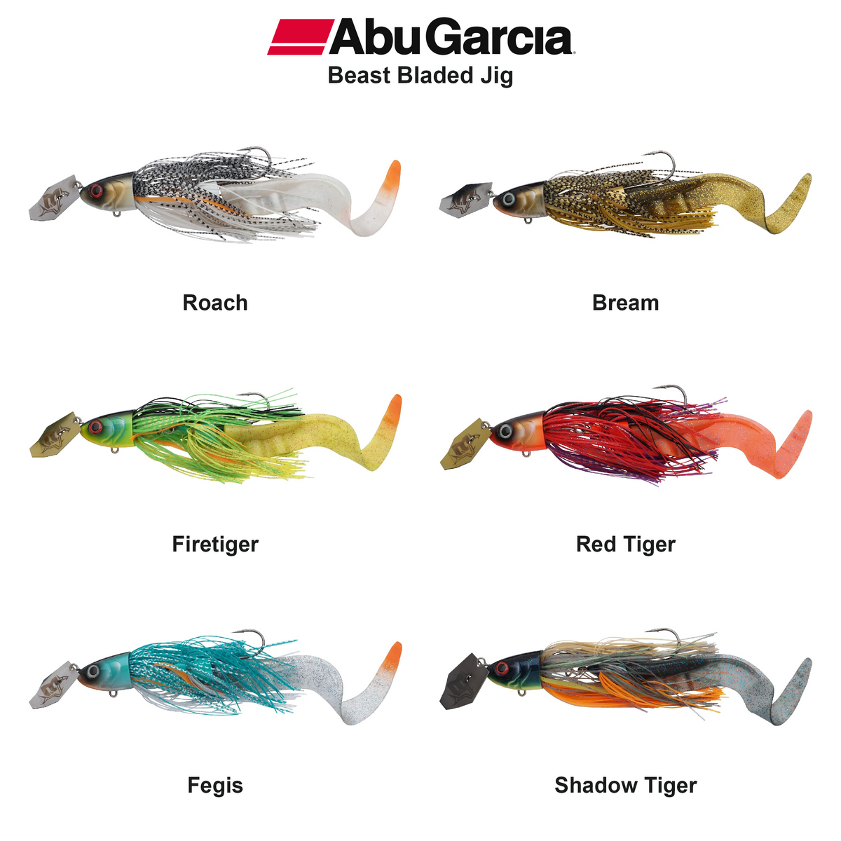 Farveoversigt – Abu Garcia Beast Bladed Jig