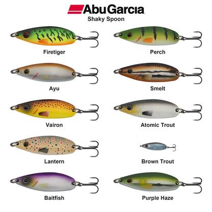 Farveoversigt – Abu Garcia Shaky Spoon