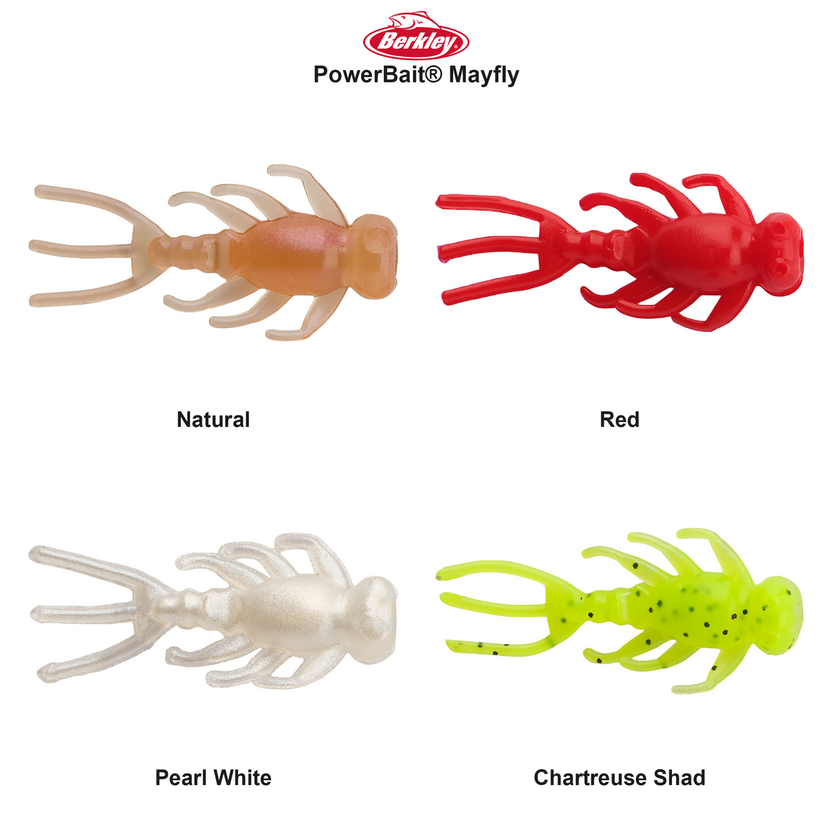 Farveoversigt – Berkley PowerBait® Mayfly