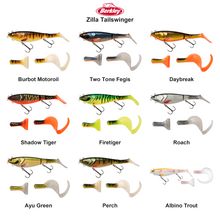 Farveoversigt – Berkley Zilla Tailswinger
