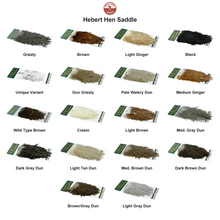 Farveoversigt – Whiting Hebert Hen Saddle