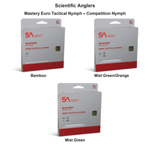 Farveoversigt – Scientific Anglers Mastery Euro Tactical Nymph – Competition Nymph