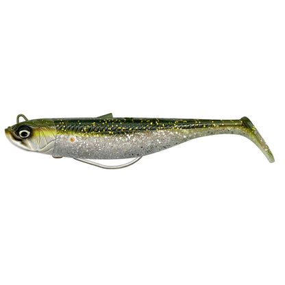 Savage Minnow Weedless - Green Silver / 28 Gram