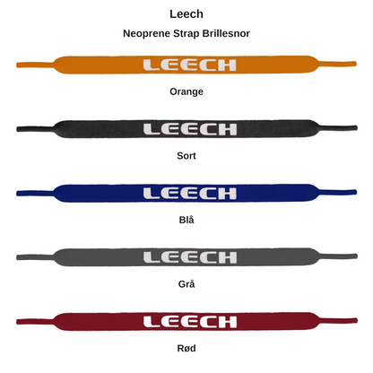 Leech Neoprene Strap Brillesnor – farveoversigt med 5 farver
